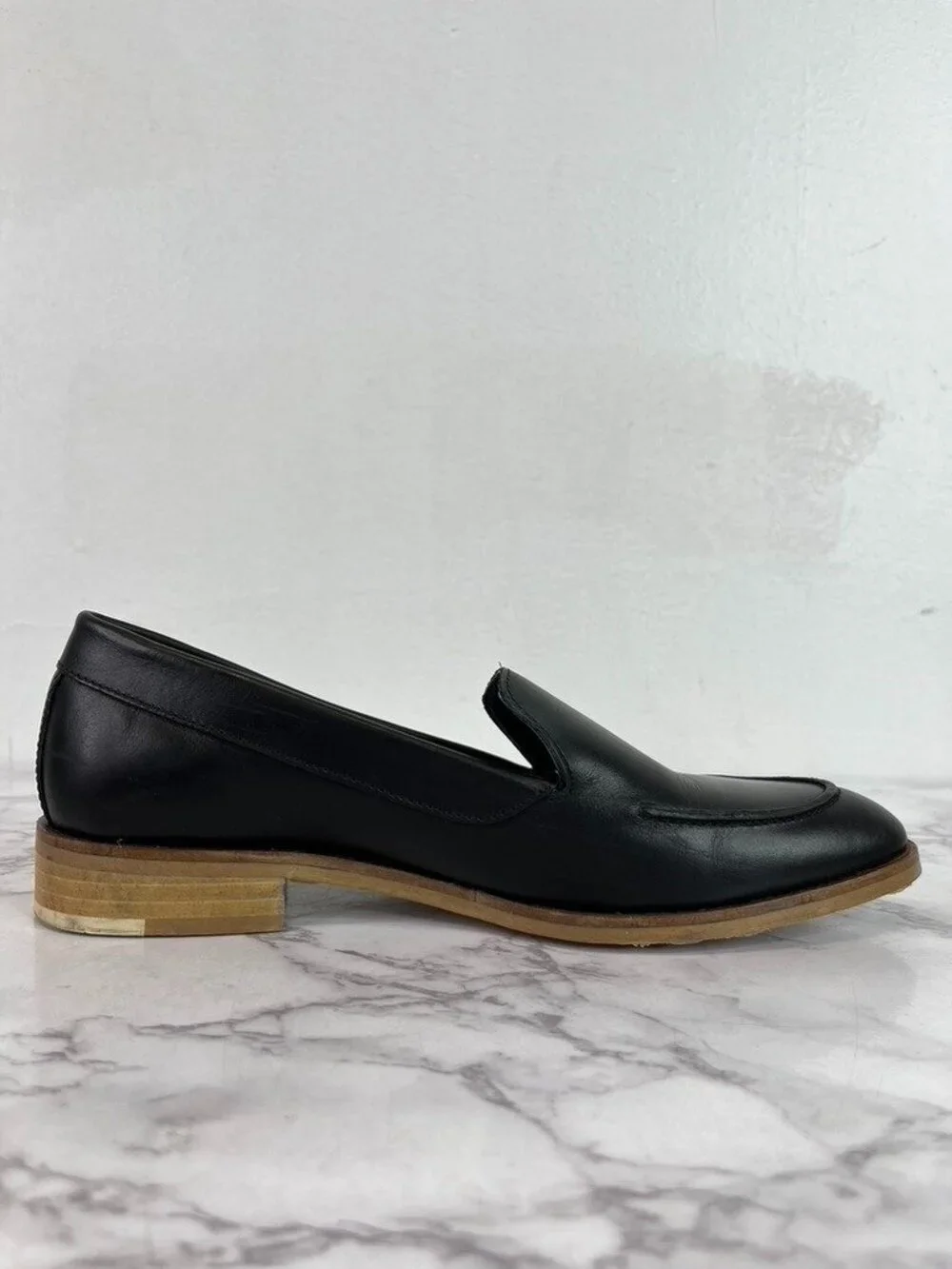 Everlane Women's Black The Modern Leather Loafers Sz 5